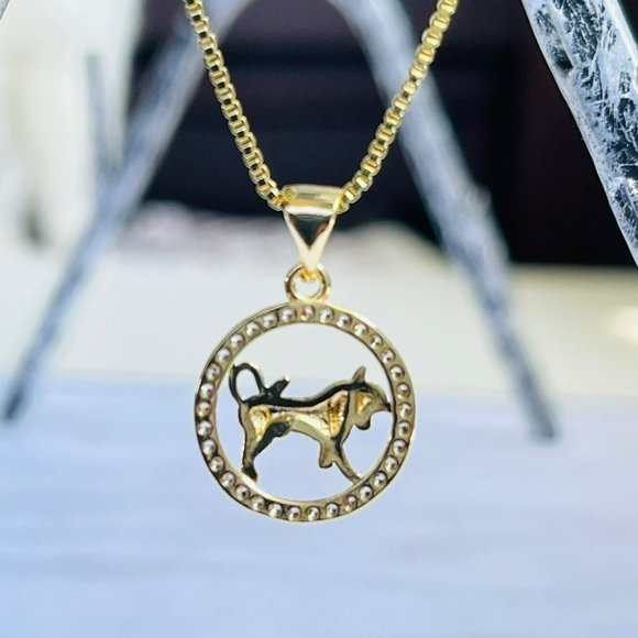 Gold Plated‎ TAURUS Sing Zodiac Horoscope Pendant Necklace - Picture 4 of 6